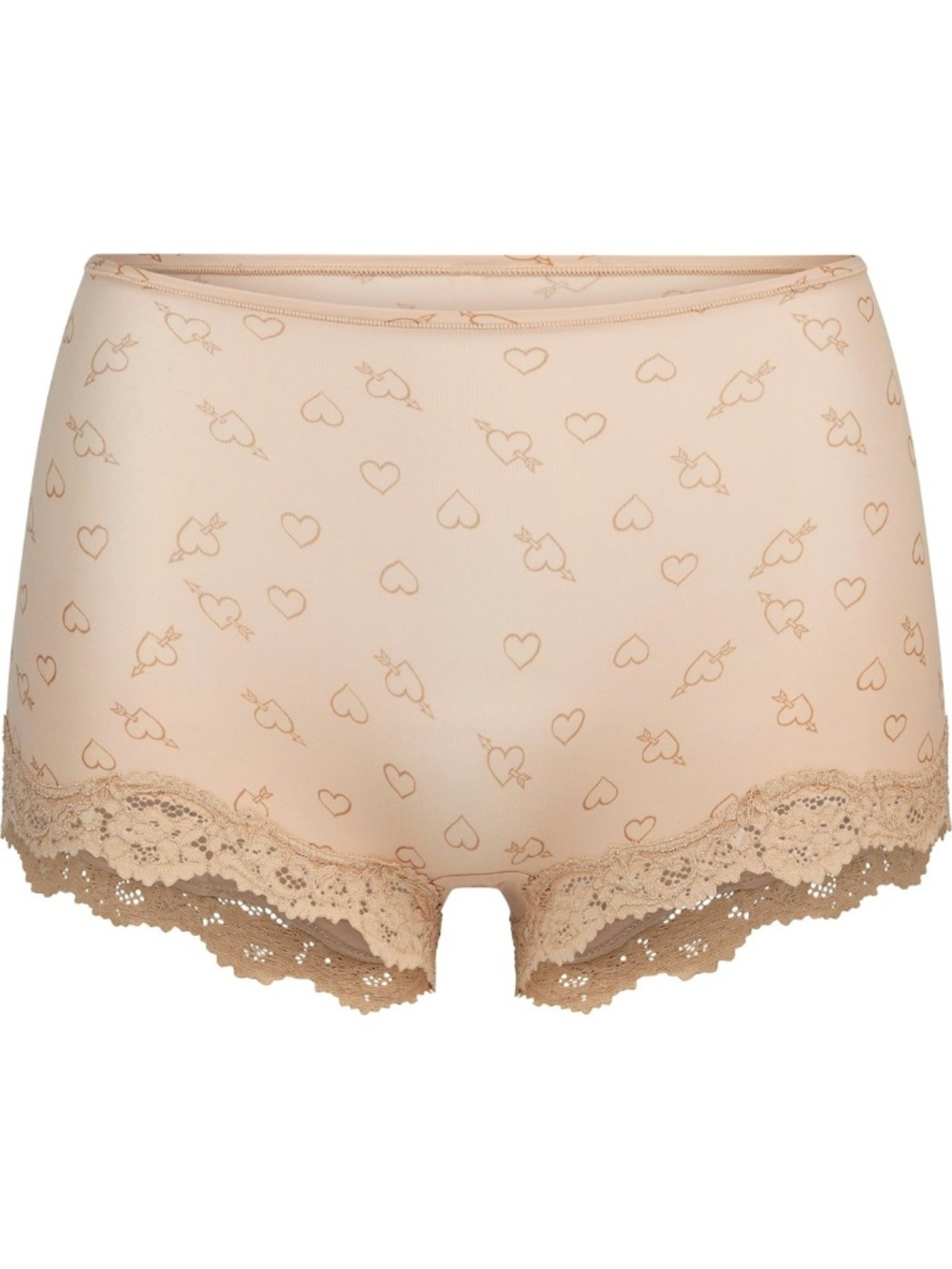 Skims fits everybody lace-boy short mica sketched hearts size medium.